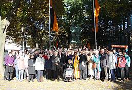 Gruppenfoto der Teilnehmenden am Spendertreffen des Internationalen Kolpingwerkes.
