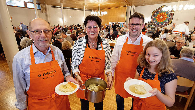 Sie wünschen sich 5000 Euro für die Anschaffung eines großen Kochkessels fürs jährliche Maultaschenessen. Bild: KF Metzingen