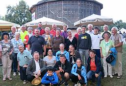 Fahradpilger aus dem Kolpingbezirk Heidenheim waren zu Gast bei der Kolpingsfamile Schwäbisch Hall. Bild: KF Hall